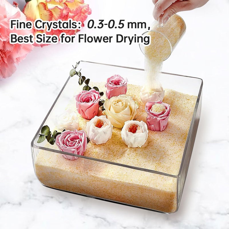 Absorbking Silica Gel Flower Drying – 7 LBS Flower Drying Silica by Reusable, Color Indicating Silica Gel Beads for Drying Flowers, Silica Sand Flower Drying for Wedding Decoration, Resin Mold, Graduation - Image 4